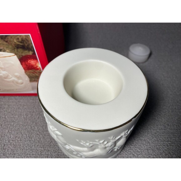 Lenox Santa Votive Candle Holder Porcelain Christmas Holiday - Picture 8 of 10